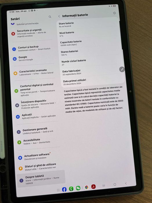 Tableta Samsung Galaxy Tab S10+, 256 GM, SIM