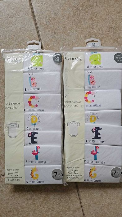 SET 7 BODY 6-9 LUNI, George Asda, UK