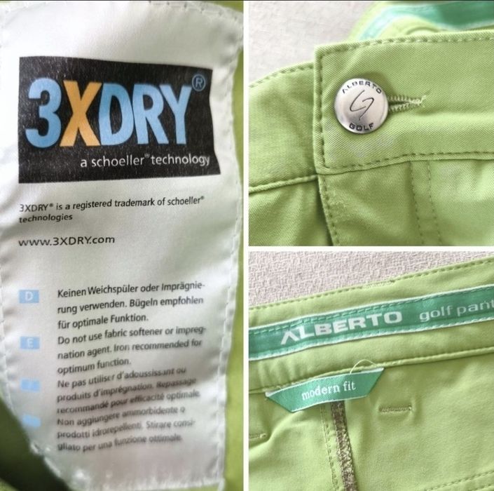 Pantaloni de golf bărbați, Alberto PRO-3xDRY Cooler - Mas 90 (L)