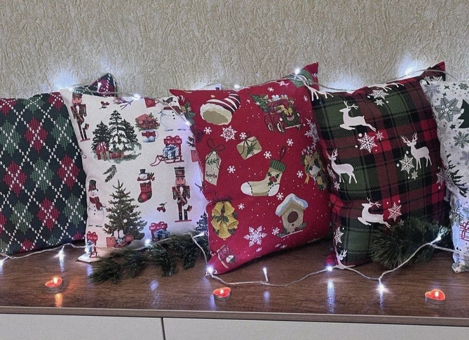 Подушки новогодние декоративные Podushki