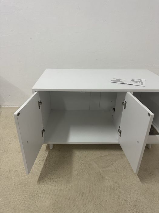 Шкаф за котешката тоалетна с драскалка COSTWAY