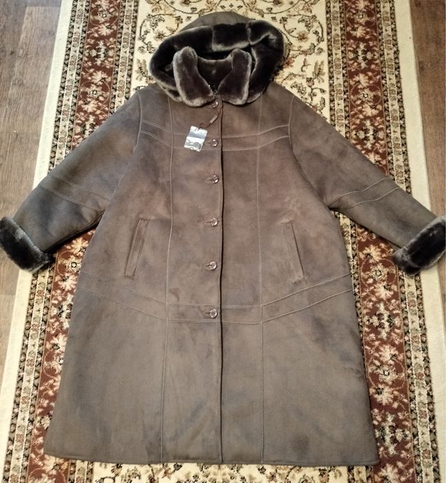 Дублёнка зимняя размер 56