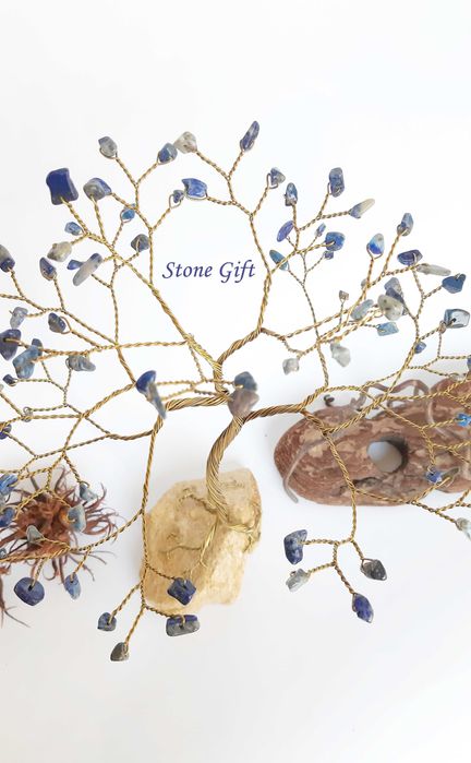 Дръвче Лазурит, Подарък Сватба, Идея Годишнина,Кръщане, Подарък Класна