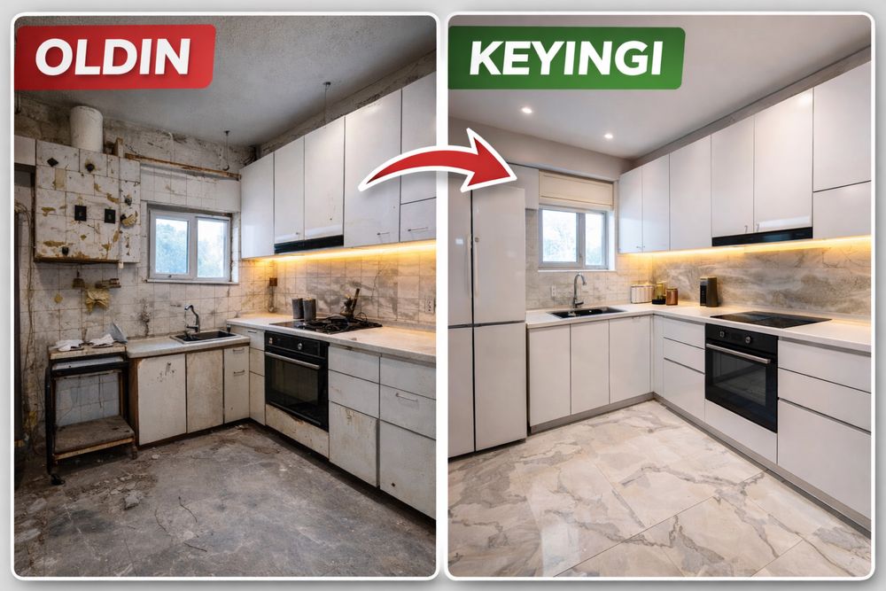 Kvartira Remonti m² bo‘yicha | Ремонт по площади пола