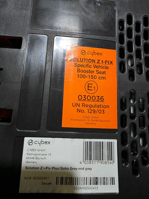 Scaun auto Cybex Z I-Fix Plus, pt copii cu inaltimi de 100-150cm