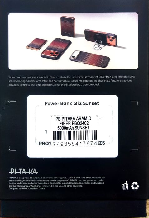 Pitaka Orginal power bank 5000 mah