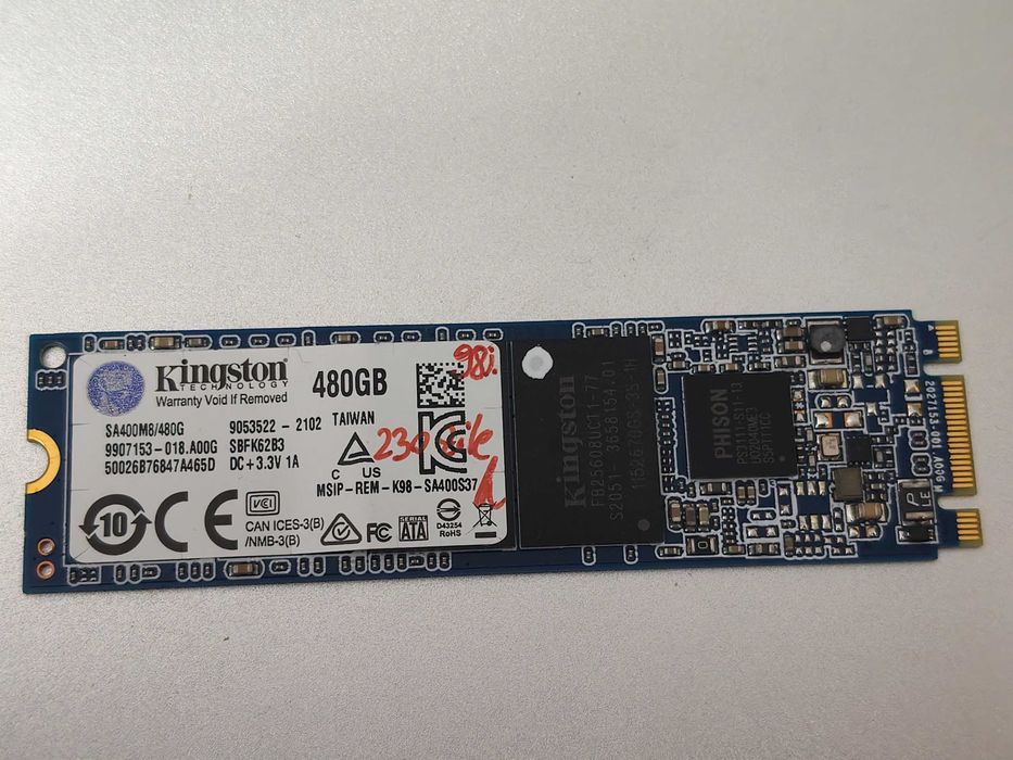 SSD Kingston 480Gb  Nvme