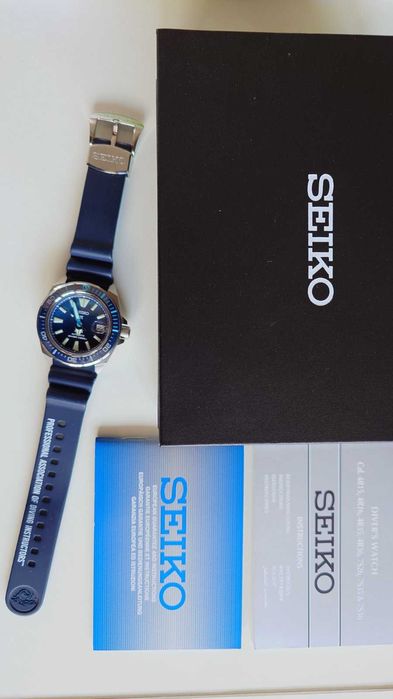 Ръчен часовник Сейко Самурай PADI Great Blue - Специална серия