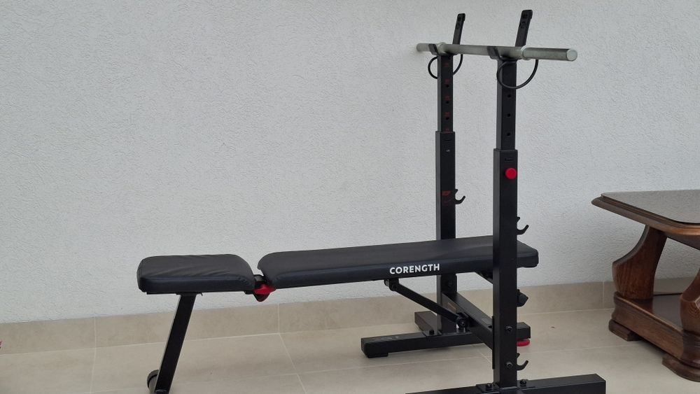 Banca de forță bench press + bara metalica