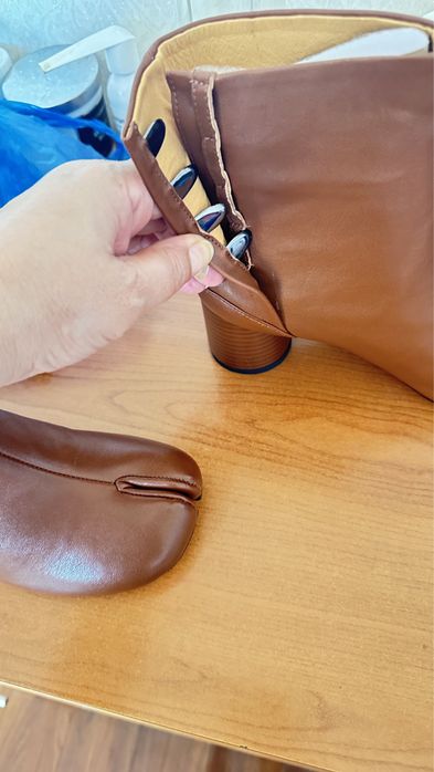 Полусапожки кожаные