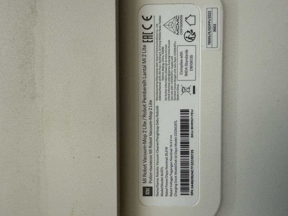 Mi Robot Vacuum-Mop 2 Lite