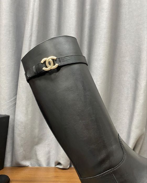 Cizme Chanel piele naturala premium pe comanda