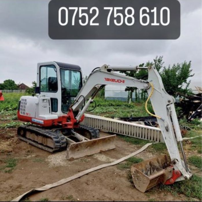 Inchiriere  miniexcavator fosa demolari buldoexcavator excavator