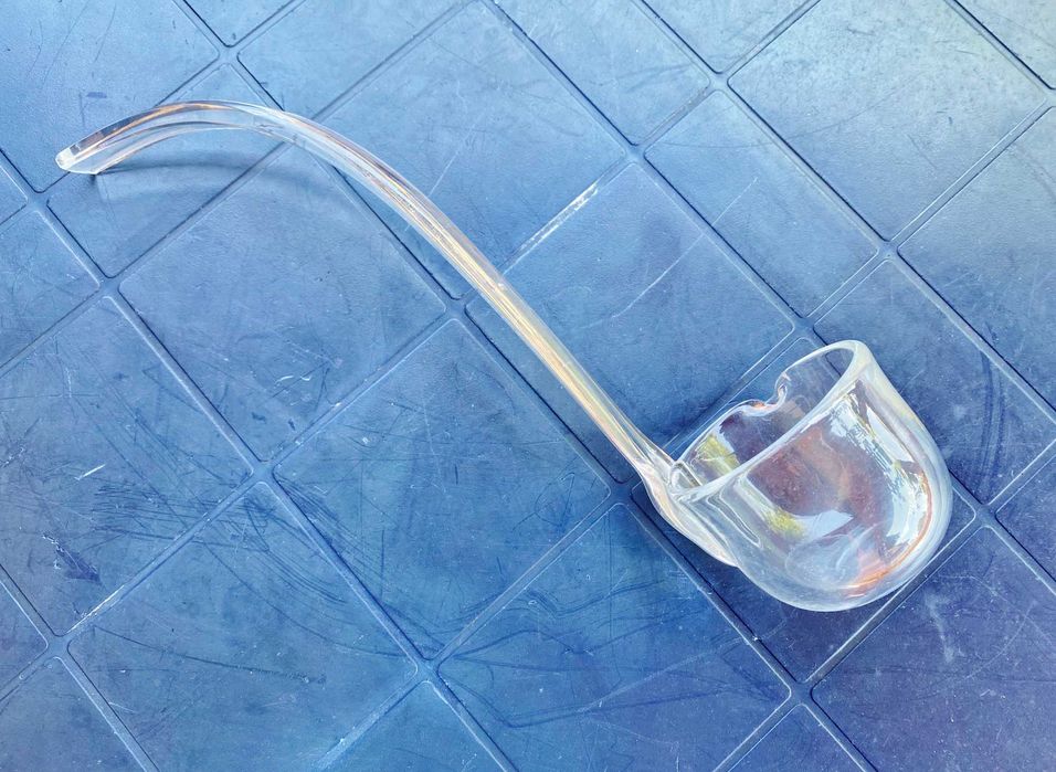 Нов Масивен Голям Кристален съд и Комплект Кристални чаши за Боле/Пунш