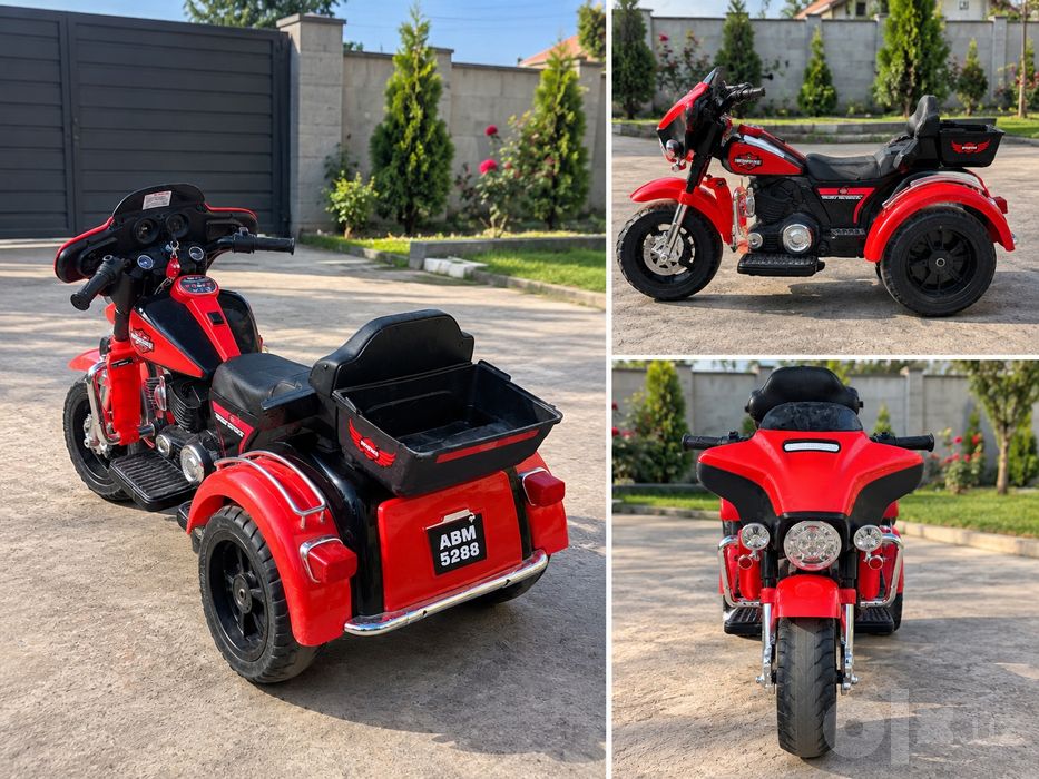 Bolalar uchun elektr motosikl – 3 g‘ildirakli, zamonaviy va chiroyl
