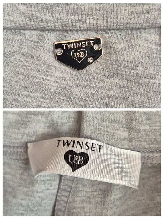 Pantaloni Twinset Milano, Viscoză & Cristale Laterale, Damă - S