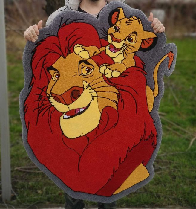 Ковёр ручной работы Король Лев