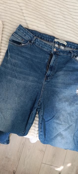 Дънки 46-48/ХХЛ XXL lcw и mango бежови-бели и сини