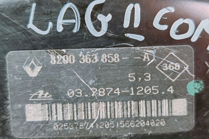 Tulumba Frana  8200363858A Renault Laguna a 2-a generatie