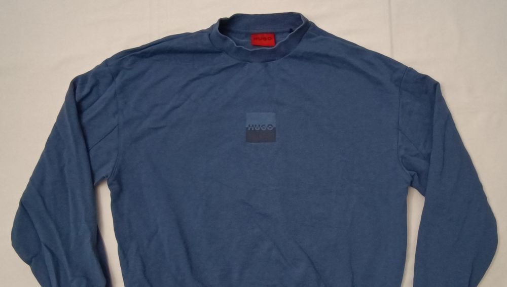 Hugo Boss Dusplited Sweatshirt оригинално горнище L Бос памучен суичър горно горница