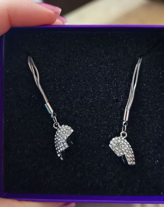 Сребърно Колие Сърце