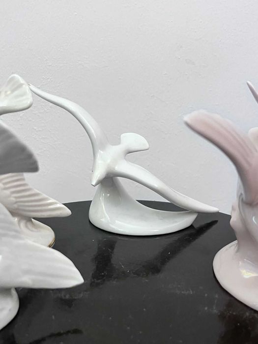 Set 4 bibelouri bibelou portelan Lippelsdorf Kunstporzellan Hollohaza