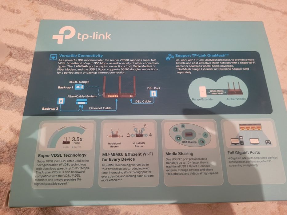 Wi fi router Archer VR600