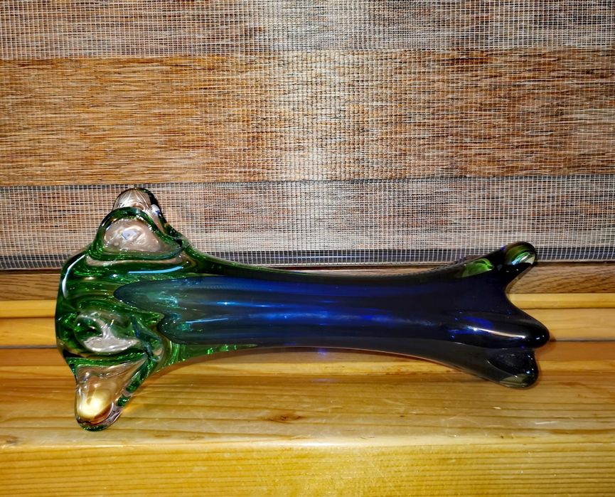 Ваза Мурано стъкло  Swung от Fratelli Toso Венецианско ръчно правено