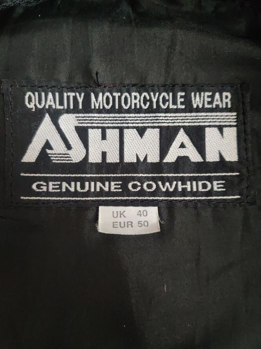 Geaca moto din piele groasă Ashman (3kg+) marime S-M
