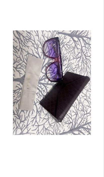 Ochelari de soare Gucci originali, lentile mov, cu toc