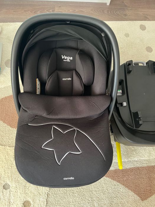 столче за кола Carrello Vega за новородени + ISOFIX въртяща се основа
