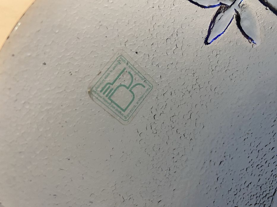 Италианска фруктиера  от цветно стъкло