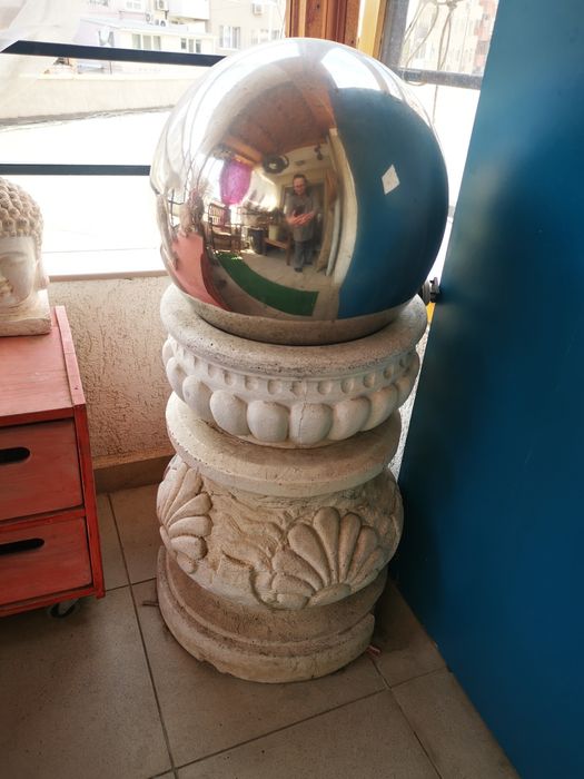 Голяма, тежка, двукомпонентна Фонтан или като саксия Колоната или фонт