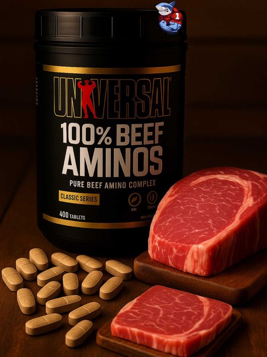 Beef Aminos от Universal Nutrition 400 таблеток аминокислоты говядины.