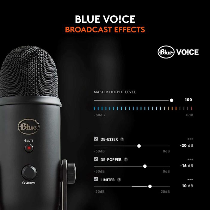 Компьютерный микрофон Blue Yeti для геймеров и стримеров