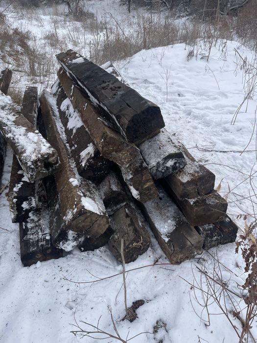 Шпал старый б/у.