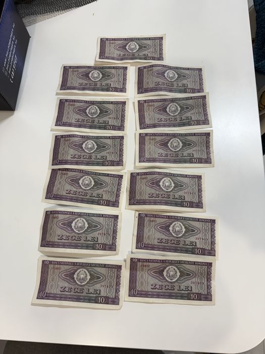 Bacnote 10 lei din anul 1966 (bancnotele sunt noi)!Colectionari