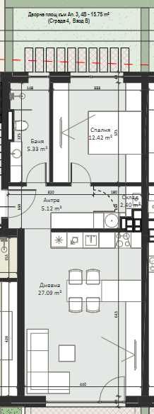 Продава се Двустаен апартамент в София, Малинова долина - 71 кв.м за 1986 €/кв.м - Снимка #4