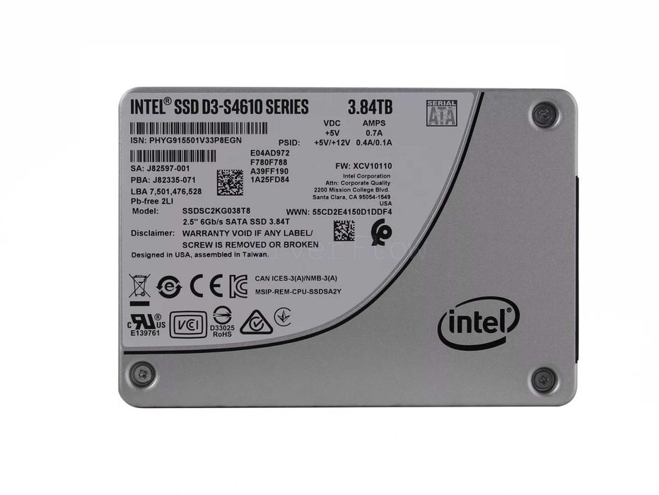 SSD Intel D3-S4610/3.84TB