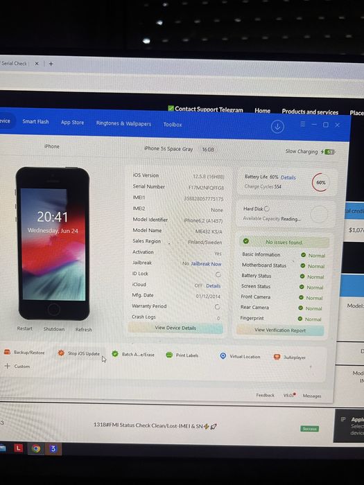 Iphone 5s gray x2 libere de icloud