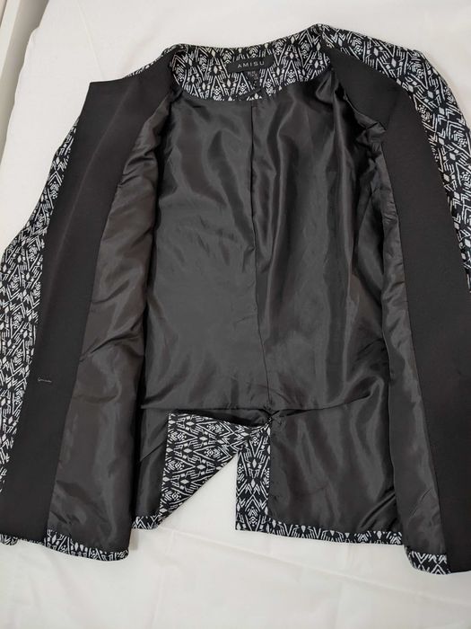 Sacou/Blazer, Mărimea 40, imprimeu alb-negru, stare f. buna