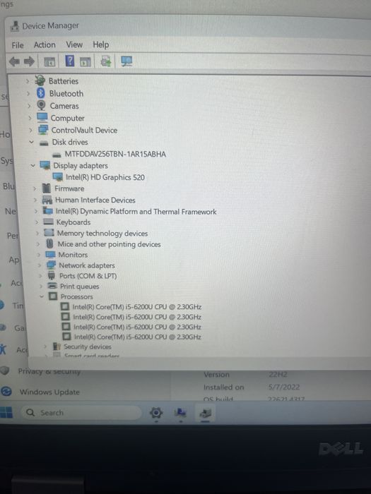 Dell Latitude E5470 ; i5 6200U ; 8 GB RAM ; SSD m2 256 GB