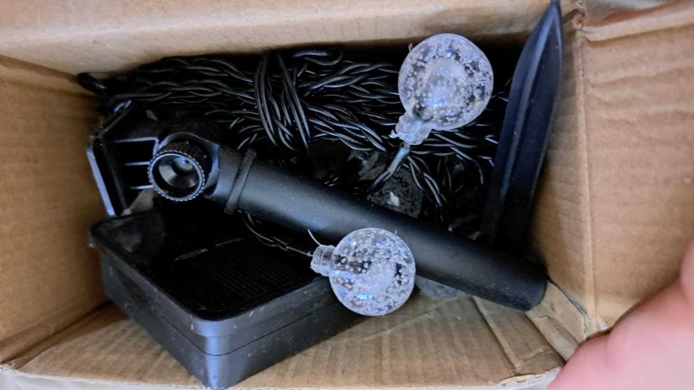 Соларни лампички тип много цветен гирлянд