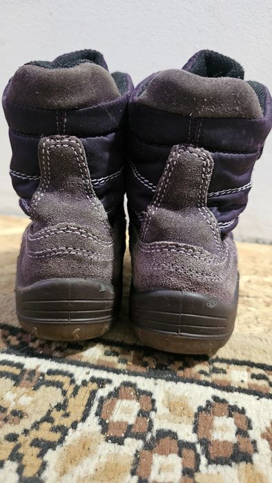 Ghete mov pentru copii, îmblănite cu lana naturala, nr 27