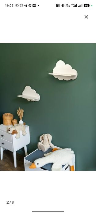 Продам новые полочки в виде облака