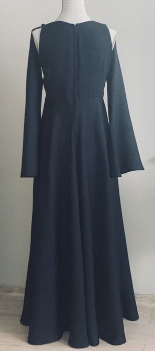 Rochie de seara superba cu maneci detasabile NAVY BLUE