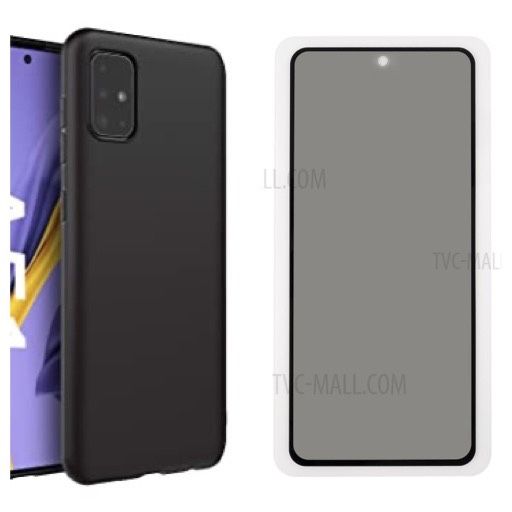 Samsung A51/A52/A53/A54/A55/A56/A57 Husa Silicon Slim TPU + Folie Sticla 6D Privacy