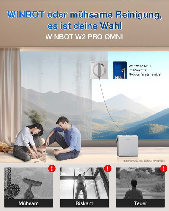 Ecovacs WINBOT W2 PRO OMNI робот за почистване на прозорци