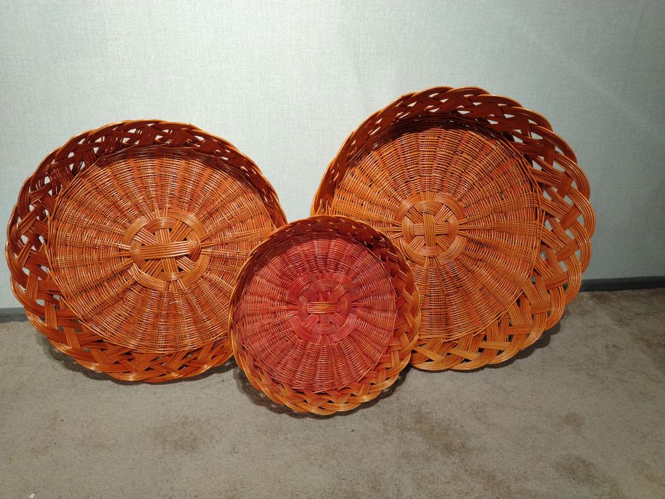 Продам плетенные корзины за 12 штук ны для фруктов и не только!