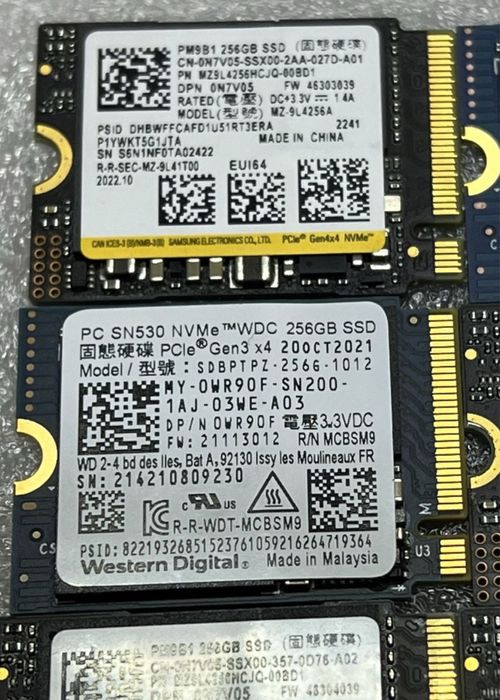 SSD NVME 256 от ведущих брендов сеятые в мдеале гарантия